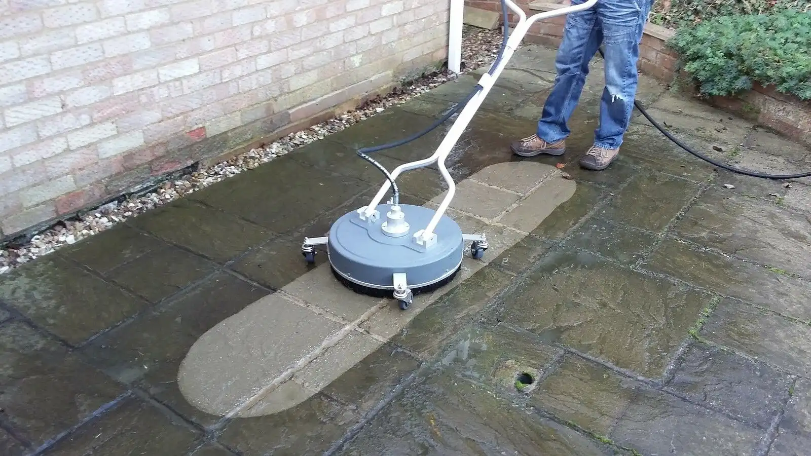 Home surface cleaning patio